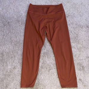 Nike leggings, size large and a orange color